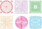 Maze Rubbing Plates - Package of 6