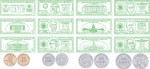 USA Money Rubbing Plates - Package of 6