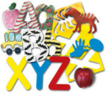 Big Alphabet and Picture Stencils - Package of 26