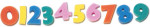 Number Dip and Print Sponges - 10 sponges