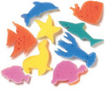 Sealife Dip and Print Sponges - 9 sponges