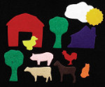 Circle Time Felt Fun - Barnyard - Package of 12