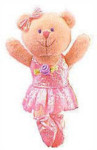 Spring Recital Finger Puppet - Bear Pink