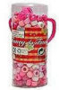 Plastic Beads In Handy Case - Pink