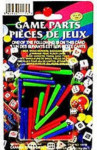 Cribbage - 22 Plastic Pegs - Blue, Red and Green