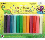 Toy Modeling Clay with Paper Eyes - 12 Pieces in Assorted Colors