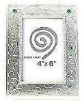 Antique Silver Alloy Frame - Style 3 - 4 x 6"