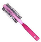 Circular Brush - Ball-Tipped Nylon Bristle - Plastic Handle - 10 Rows