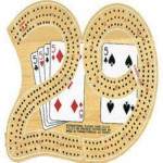 3 Track Cribbage Board - 29 Wood