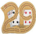 2 Track Cribbage Board - 29 Wood