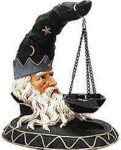 Wizard Head - Black Resin - 7.5"