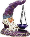 Wizard Head - Purple Resin - 7.5"