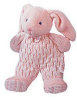 Sweet Beginnings: Bunny Squeaker - Pink - Flat Knit Animals