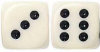 - ZooScape - Ivory Dice - 3/8" - 10mm - Set of 600