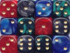 Silk Dice Assortment - 3/8" - 10mm - Set of 50