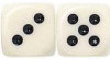 Ivory Dice - 5/8" - 16mm - Set of 50