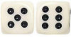 Ivory Dice - 3/8" - 10mm - Set of 50