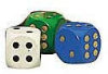 Wooden Dice - 5/8" - 16mm - Set of 10