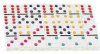Double Six Domino Set - Colored Dots - 28 Pieces