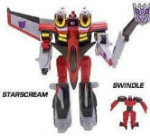 Starscream with Swindle Mini Con - Electronic