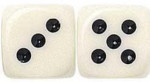 Ivory Dice - 5/8" - 16mm - Set of 100