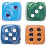 Silk Dice - 7/8" - 22mm - Set of 50