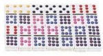 Double Nine Domino Set - Colored Dots - 55 Pieces