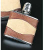 - ZooScape - Leather and Suede Combination Flask