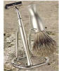 Barber's Saloon - Personal - Shaving Brush Set - Chrome - 3 Pieces
