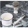 - ZooScape - Shaving Brush Set - White and Navy Blue - 4 Pieces