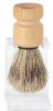 - ZooScape - Shaving Brush - Pure Bristle - Oak Handle with Stand