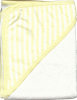 Infant Hooded Terry Bath Towel - Yellow and White Stripes - 30 x 30