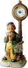 The Artist Clockpost Clock - Melody In Motion Figurine by Melody In Motion