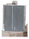 Chrome Finish Flask - 7 Ounces