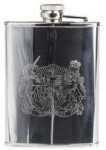 Coat of Arms Chrome Flask
