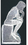 The Thinker Glass Motif