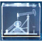 Pump Jack Glass Motif