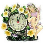Purple Fairy Clock
