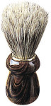 Shaving Brush - Pure Bristle - Woodgrain Handle