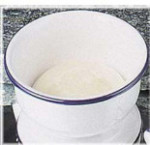 Shaving Bowl - White and Navy Blue