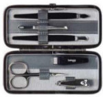 Manicure Set - Steel Grey Collection - 6 Pieces - Rectangular