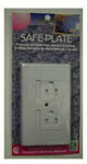 Safe Electrical Outlet Plate - White