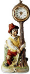 Willie the Golfer Clock - Melody In Motion Figurine