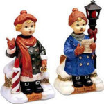 Caroler Boy and Girl Set - Melody In Motion Figurine - Set of 2