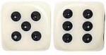 Ivory Dice - Set of 10