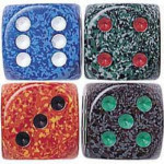 Speckled Dice - 16 mm - Set of 2