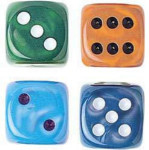 Silk Dice - Set of 25