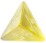 Four Sided Dice Assortment - Set of 10