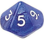 Ten Sided Dice Assortment - 01-10 - Set of 2