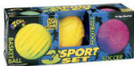 3 Piece Large Ball Combo - Football, Basketball and Soccer Ball
